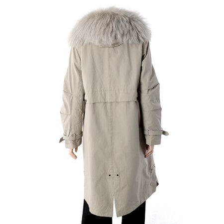 라쿤 퍼 렉스안감 트렌드 코트