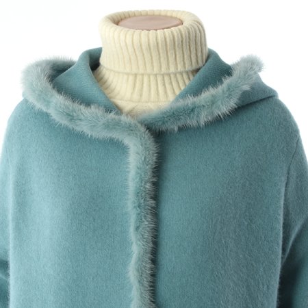 밍크캐시롱코트