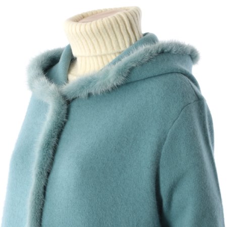 밍크캐시롱코트