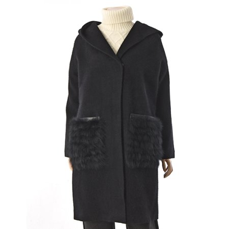 주머니폭스캐시미어코트