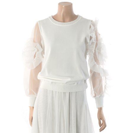 장미소매블라우스