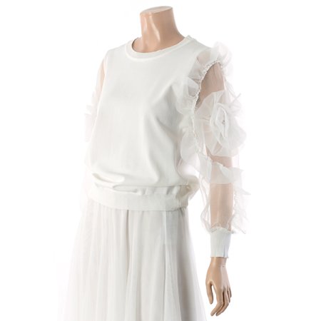 장미소매블라우스