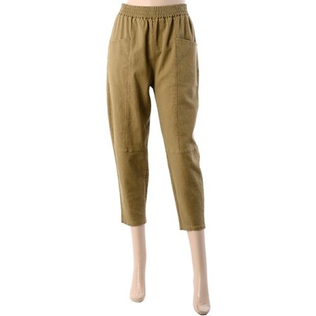 포켓절개배기바지