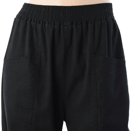 포켓절개배기바지