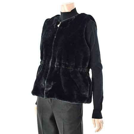 인조토끼털베스트