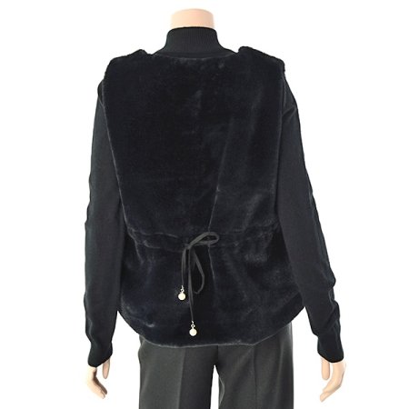 인조토끼털베스트