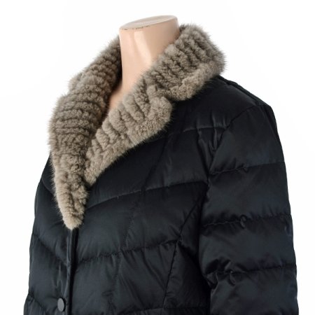 마이카라밍크구스하프패딩