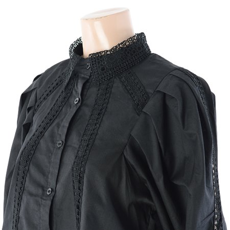 레이스줄블라우스