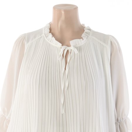 주름7부블라우스