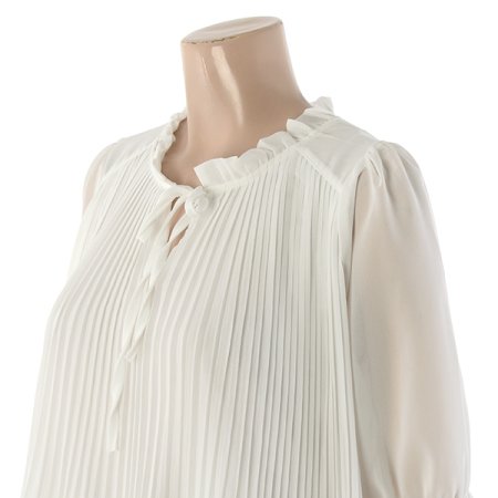 주름7부블라우스