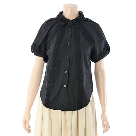 레이스줄블라우스