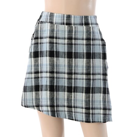 체크치마숏팬츠