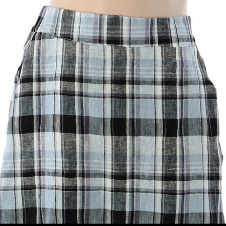 체크치마숏팬츠