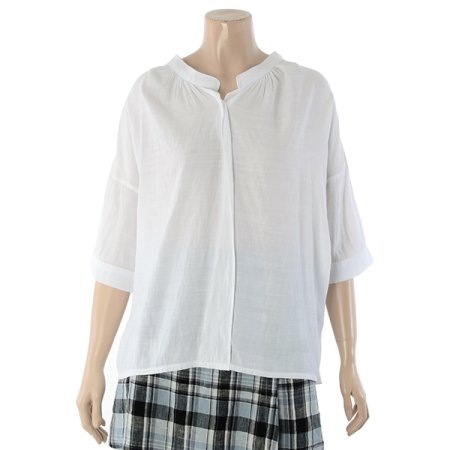 차이나V넥블라우스