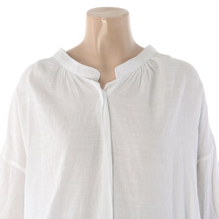 차이나V넥블라우스