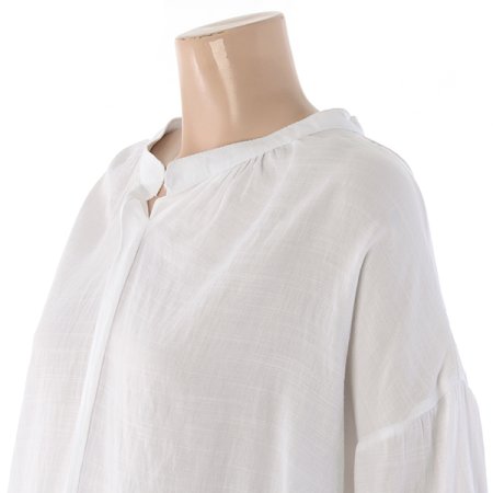 차이나V넥블라우스