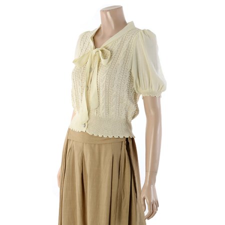 리본니트가디건