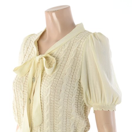 리본니트가디건