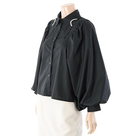 카라비쥬긴팔블라우스