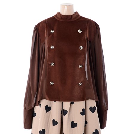 송치자켓블라우스