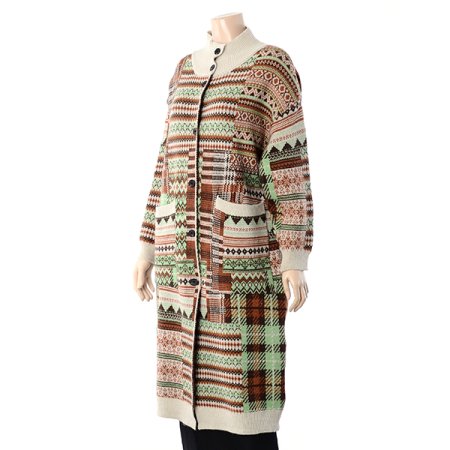 기하학롱가디건