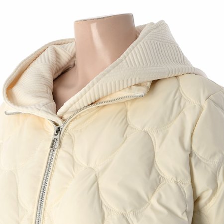 니트후드패딩점퍼