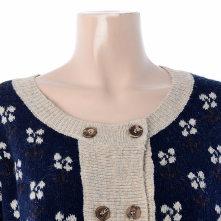 더블니트가디건