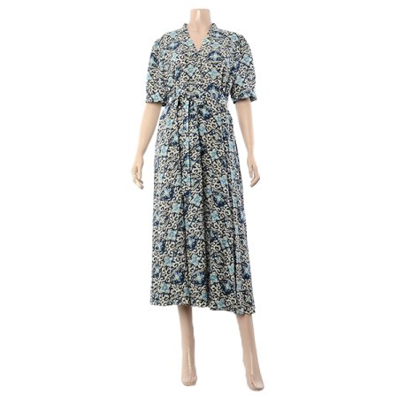 레트로브이넥원피스