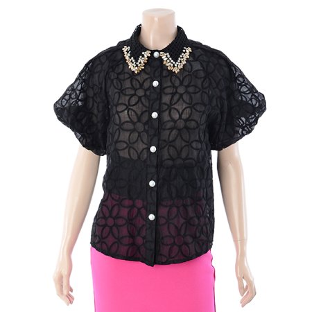 큐빅라떼 블라우스