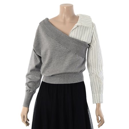 스트라이프 블라우스