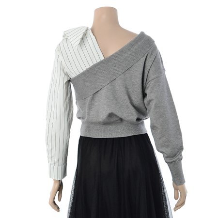 스트라이프 블라우스