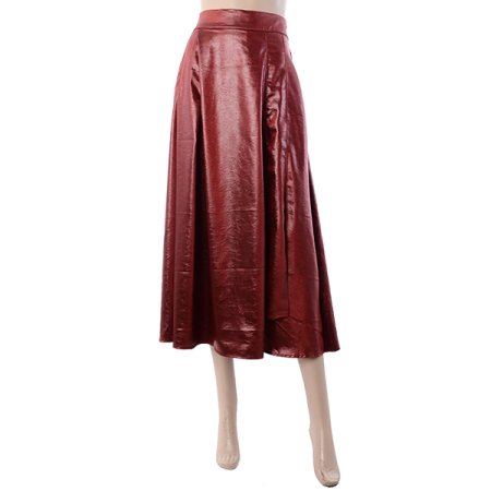 찰랑슬림레더스커트