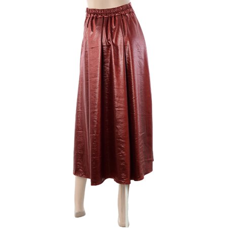 찰랑슬림레더스커트