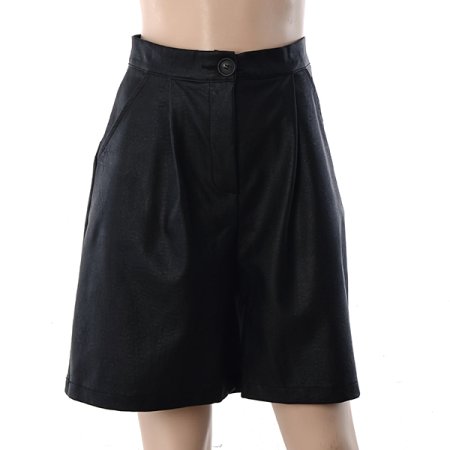 티나 핀턱 레더 팬츠