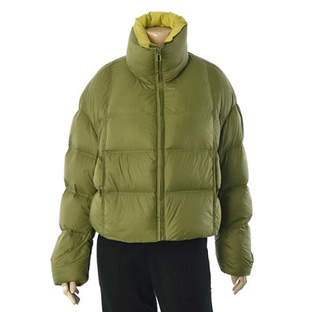 배색숏구스패딩