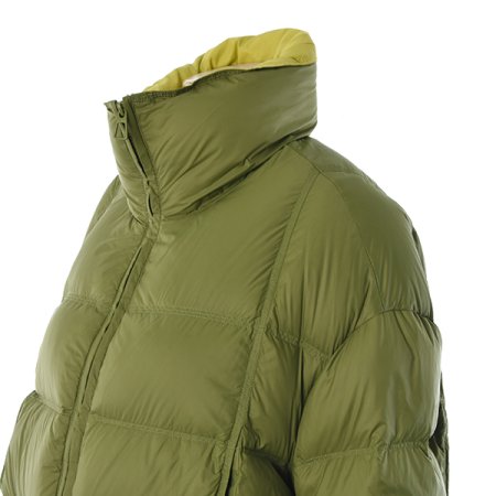 배색숏구스패딩