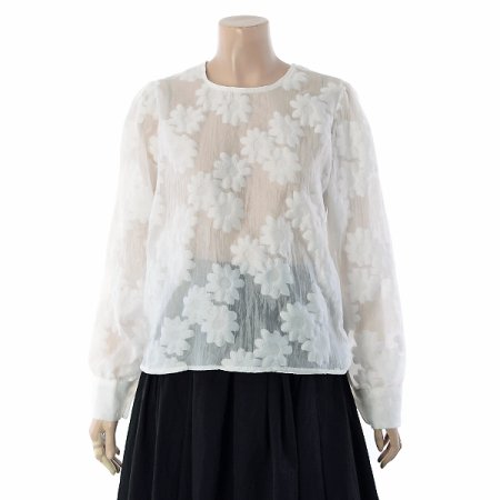 자가드블라우스