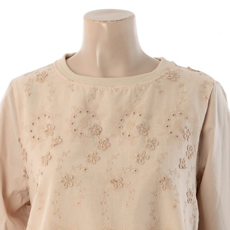 꽃자수펀칭티셔츠