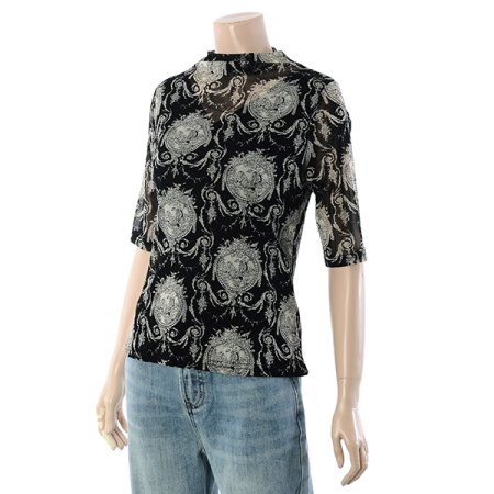 장미 망사비즈 티셔츠