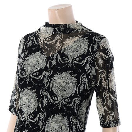 장미 망사비즈 티셔츠