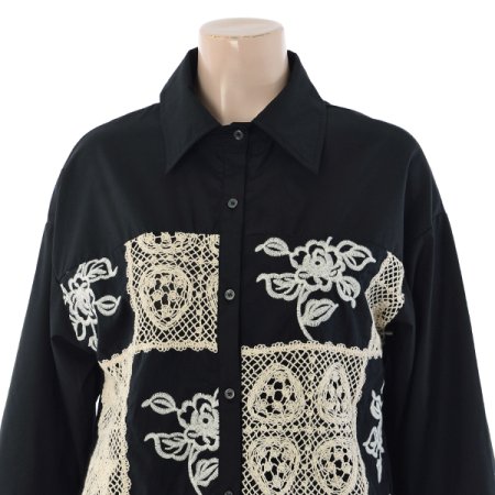 레이스패치블라우스