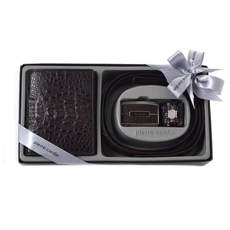 남성악어중지갑벨트세트