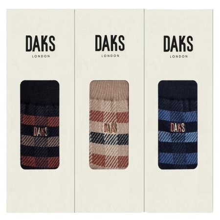 신사 면중목 닥스작은체크 3족세트