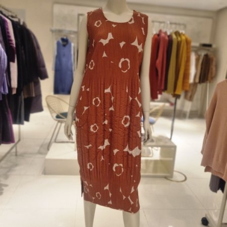 프린트라인 퀼팅머플러세트 원피스