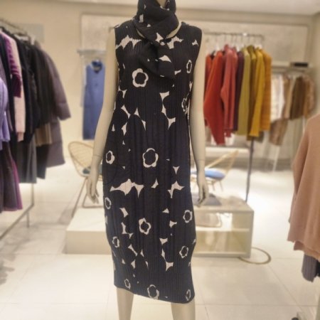 프린트라인 퀼팅머플러세트 원피스