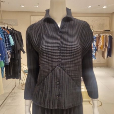 믹스와플주름 자켓