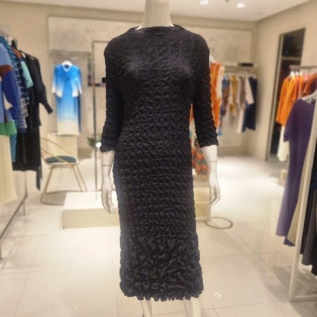 사각입체주름 원피스