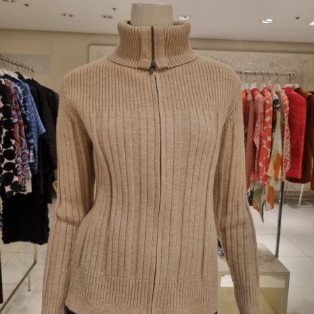 하이넥 집업가디건