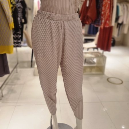 사선주름배기팬츠