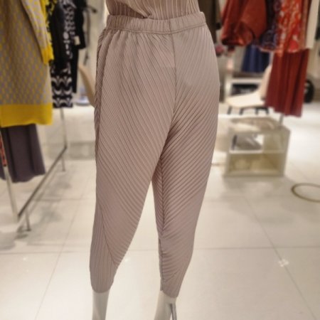 사선주름배기팬츠